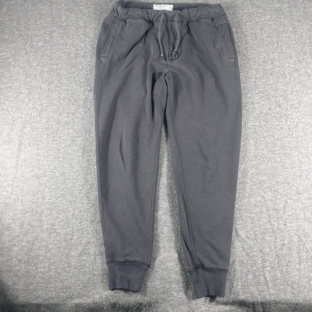 Abercrombie & Fitch Elastic Waist Joggers Size S Lounge Pants Faded Black Gray